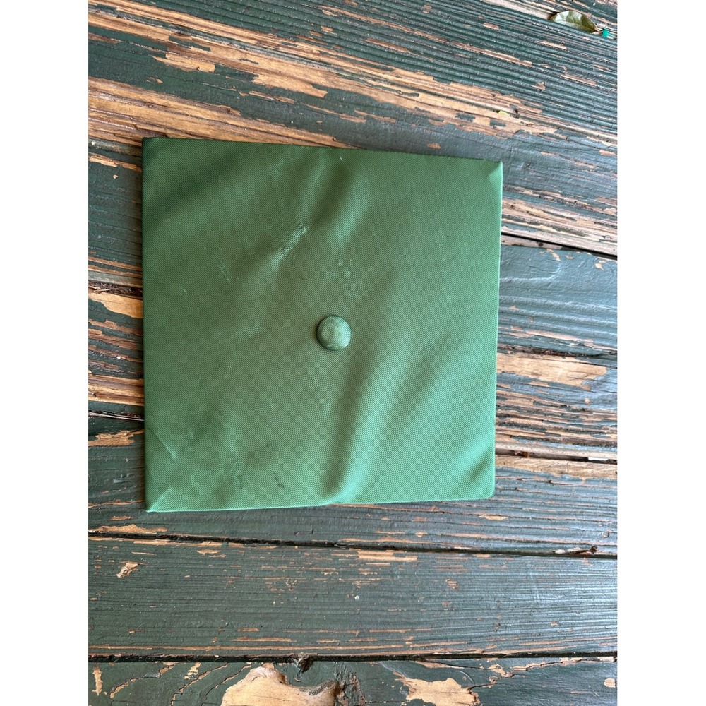 Herff Jones Forest Green Graduation Cap Mortarboard Sure Fit One Size Polyester